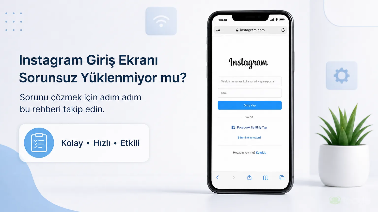 Mobil tarayıcıda Instagram giriş ekranı