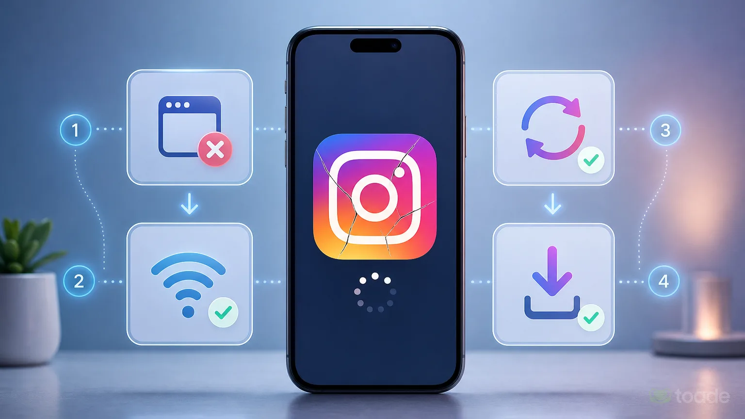 Instagram çökme sorununu giderme adımları