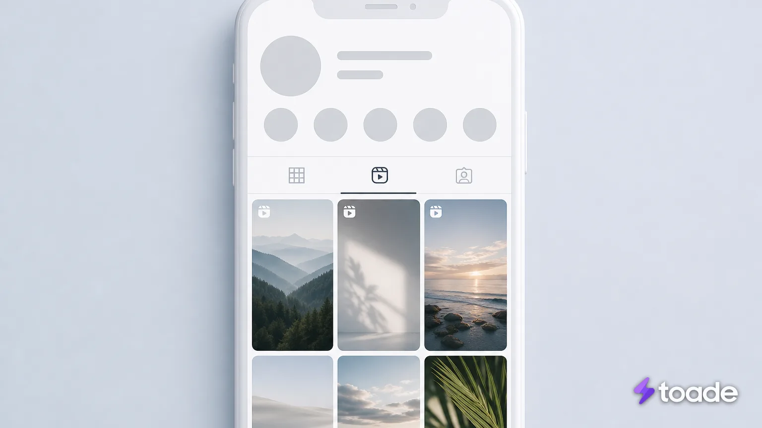 Instagram profilindeki Reels taslakları kartı