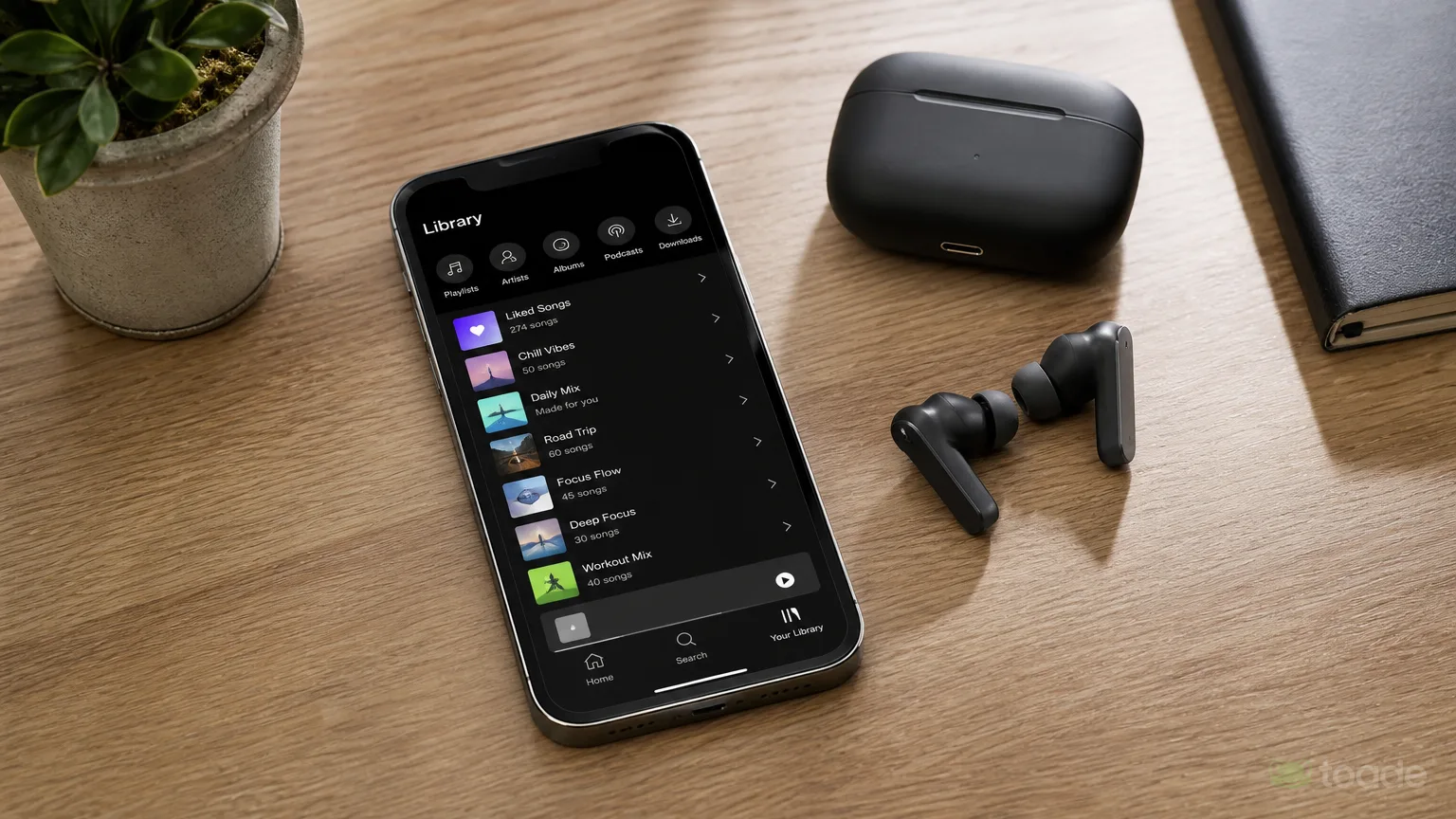 Akıllı telefonda Spotify depolama kullanımı