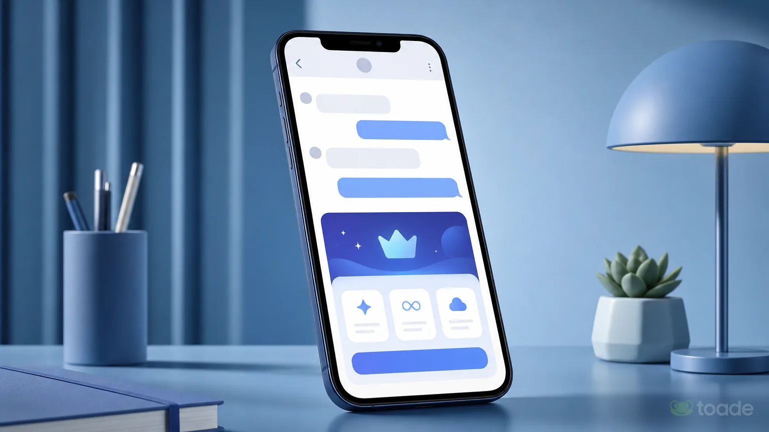 Telegram Premium tanıtım ekranı bulunan akıllı telefon