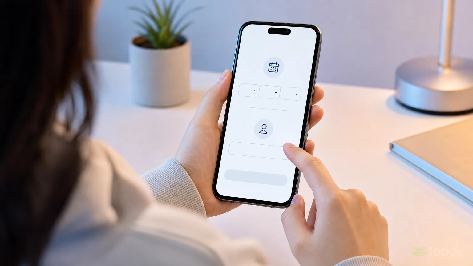 TikTok mobil uygulamasında yeni hesap kayıt ekranı