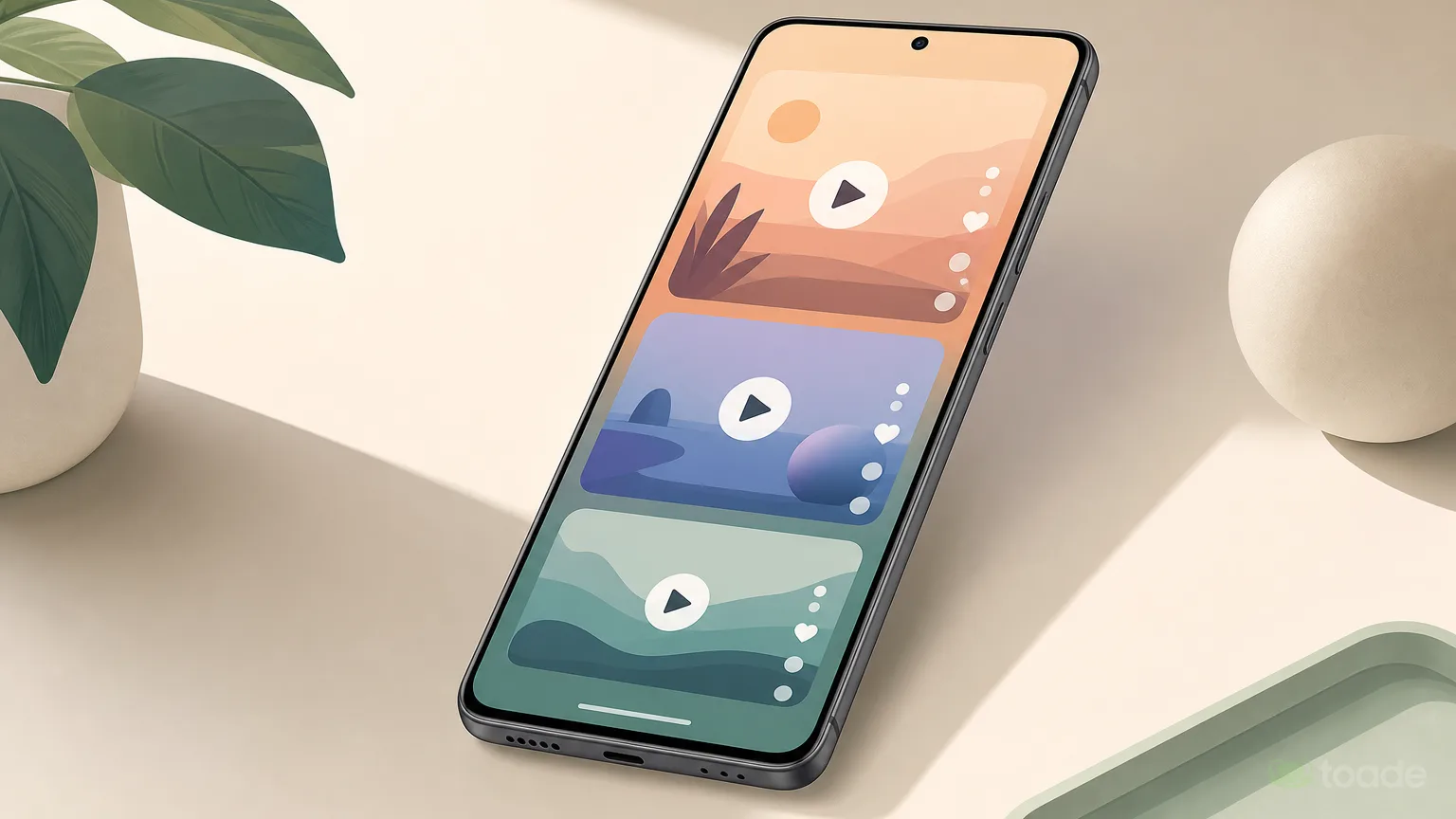 Android telefonda sade video akışı