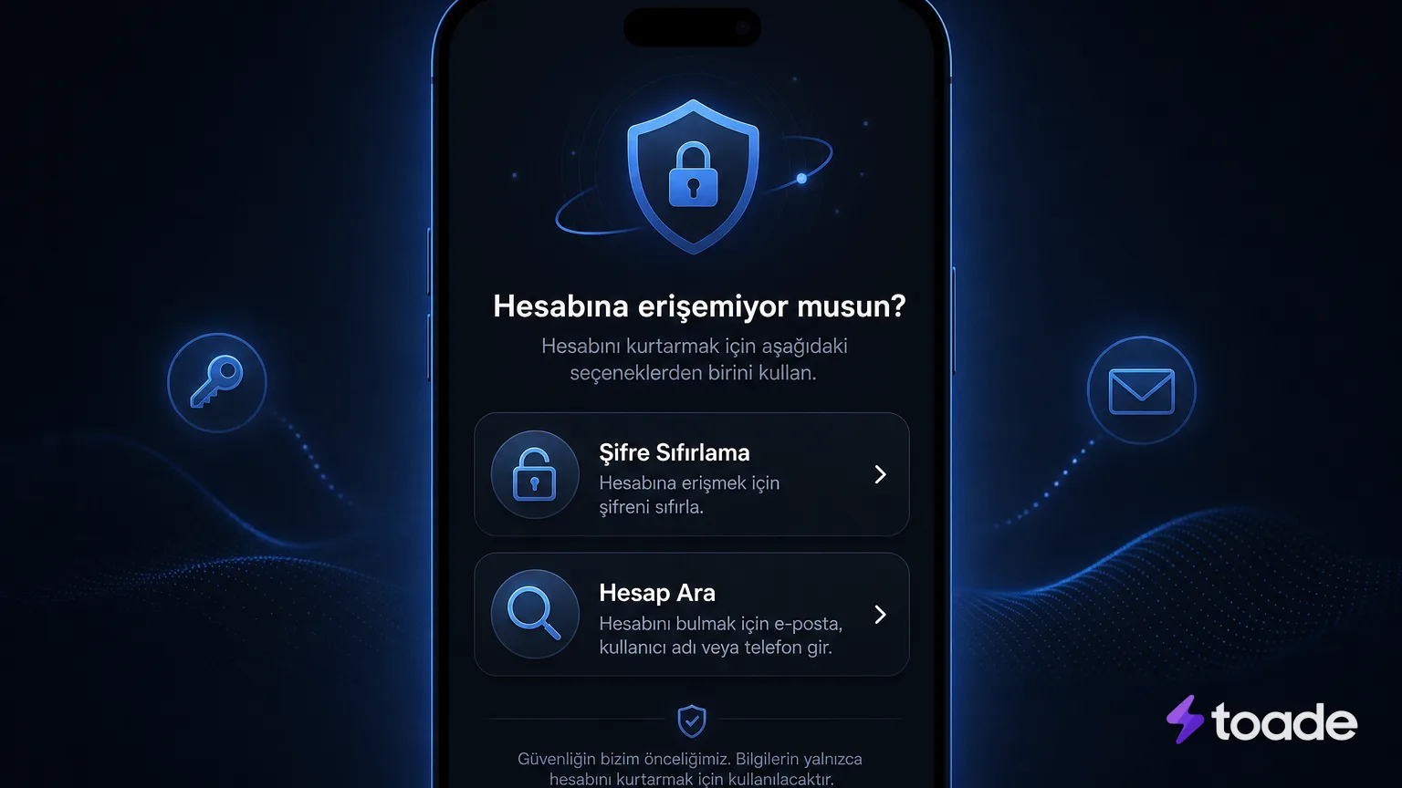 X giriş ekranında hesap arama ve şifre sıfırlama seçenekleri