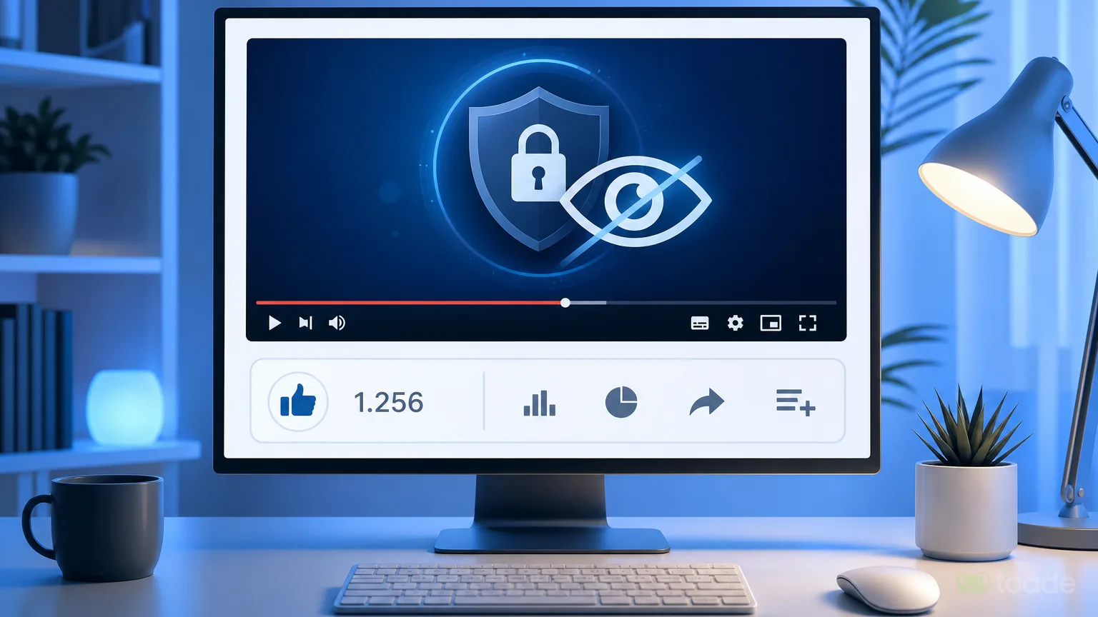 Video oynatıcısında beğeni düğmesi ve metrikler